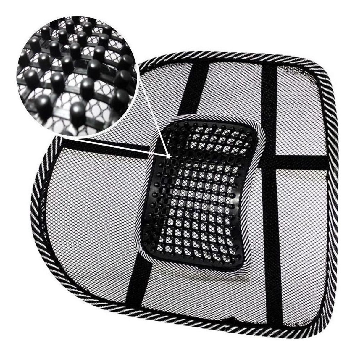 GENERICO - Respaldo Lumbar Ergonómico con Malla Transpirable