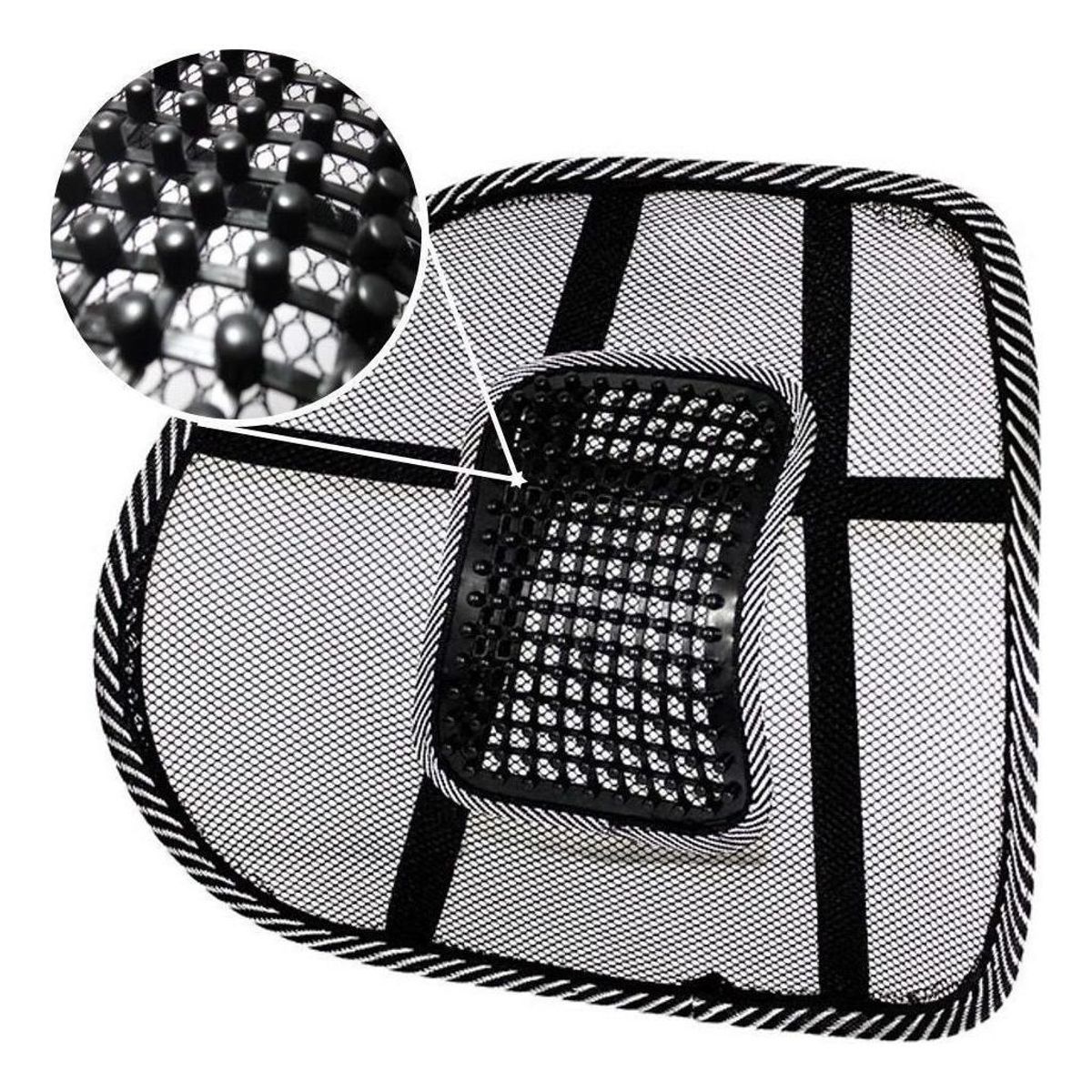 GENERICO - Respaldo Lumbar Ergonómico con Malla Transpirable