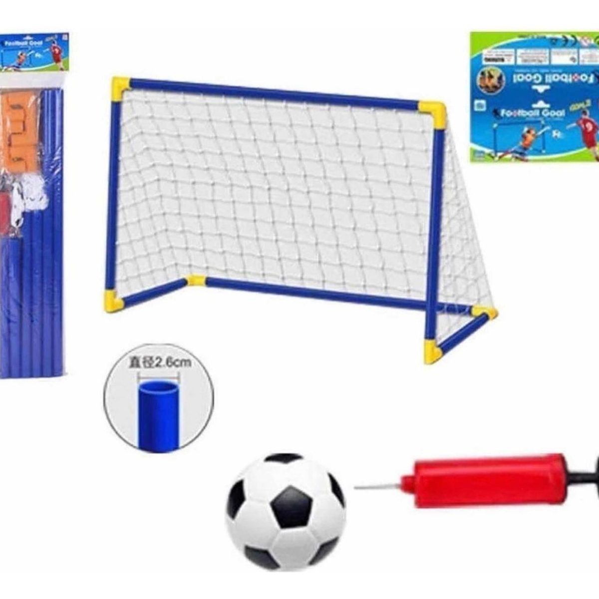 GENERICO - Mini Arco de Fútbol para Niños con Pelota y Bomba