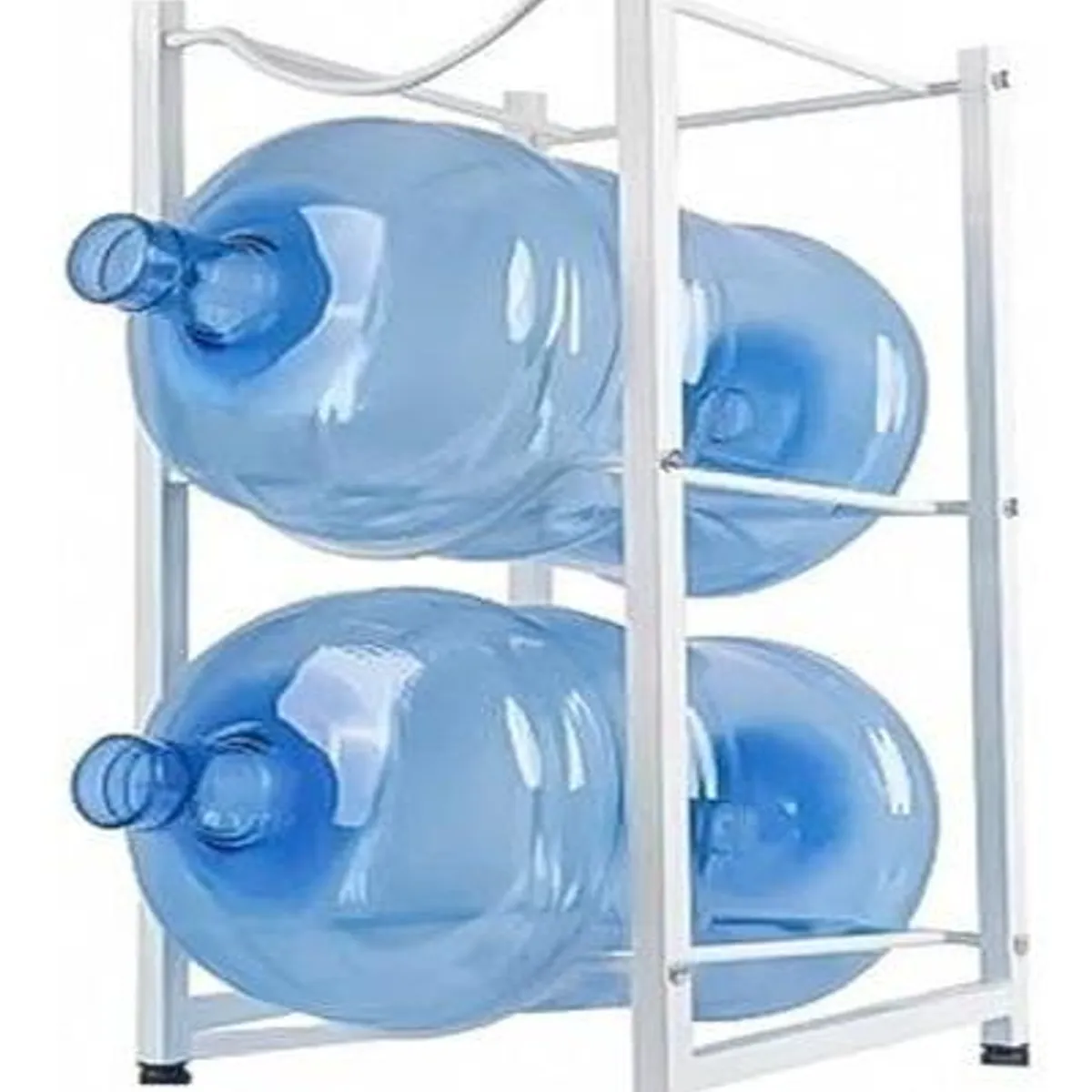 GENERICO - Estante Organizador para 3 Botellones de Agua 20L Color Blanco