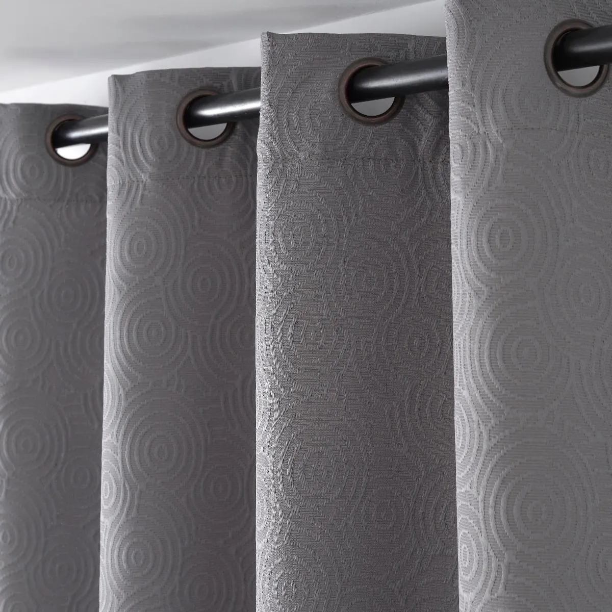 GENERICO - Cortinas de Tela Brocato para Hogar - 2 Paños 140x220 cm