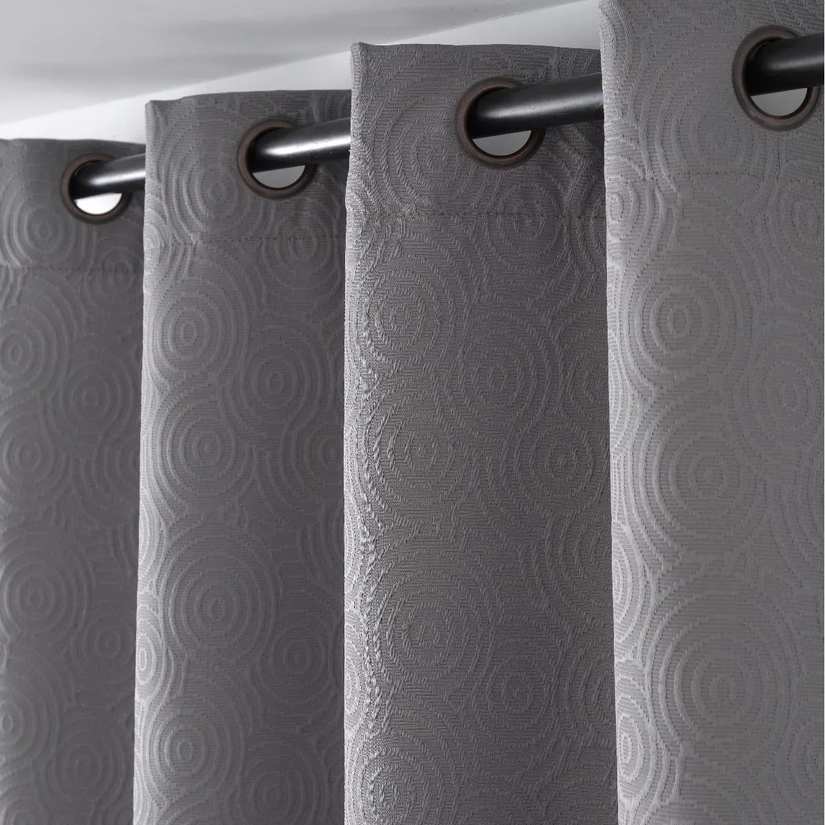 GENERICO - Cortinas de Tela Brocato para Hogar - 2 Paños 140x220 cm