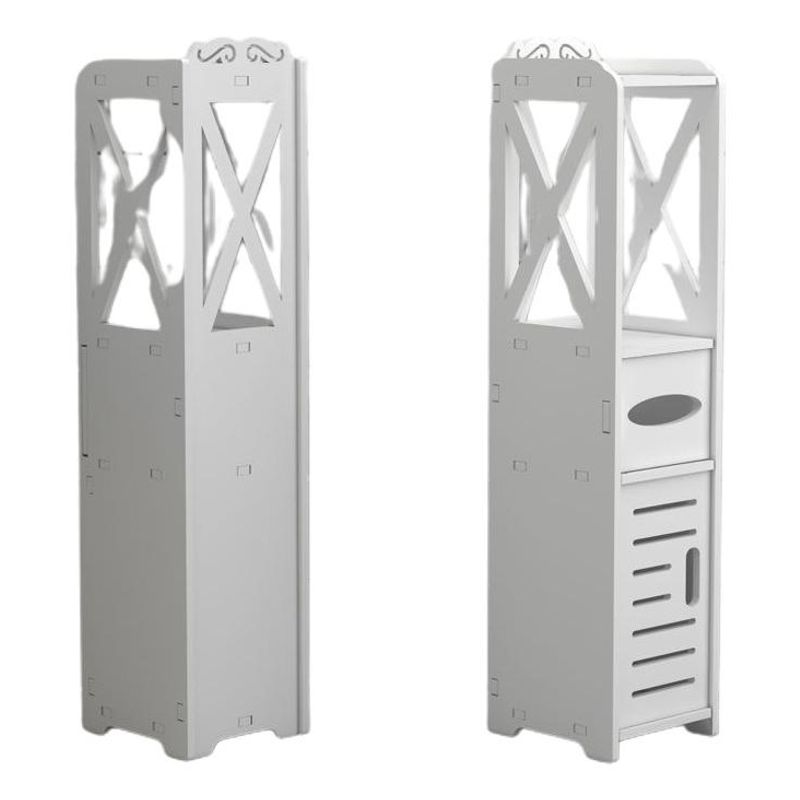 GENERICO - Estante Organizador de Baño Multiusos Blanco 80 cm