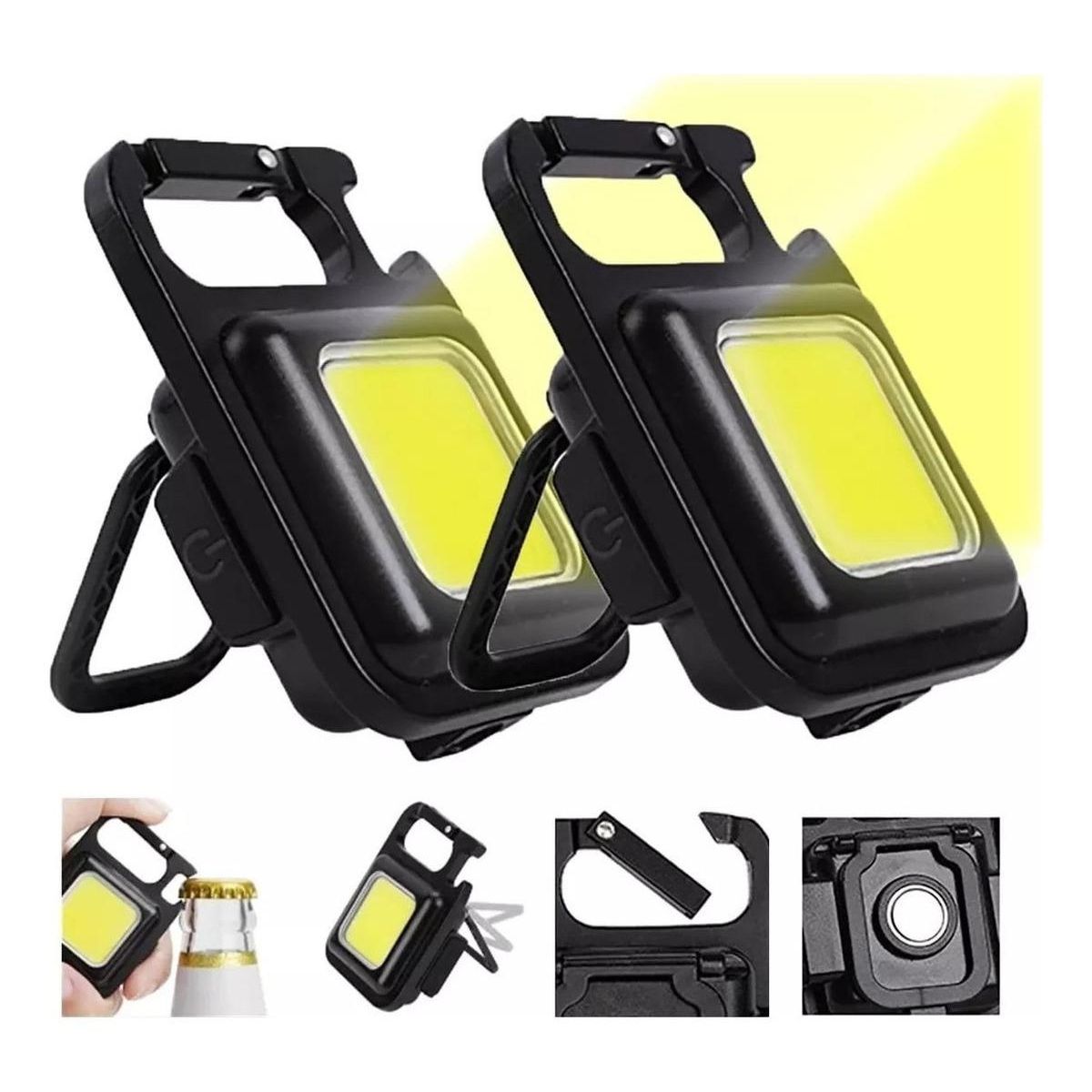 GENERICO - Pack de 2 Linternas LED COB 800 Lúmenes Portátiles