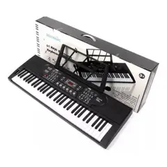 GENERICO - Teclado Musical Negro de 61 Teclas para Aprender