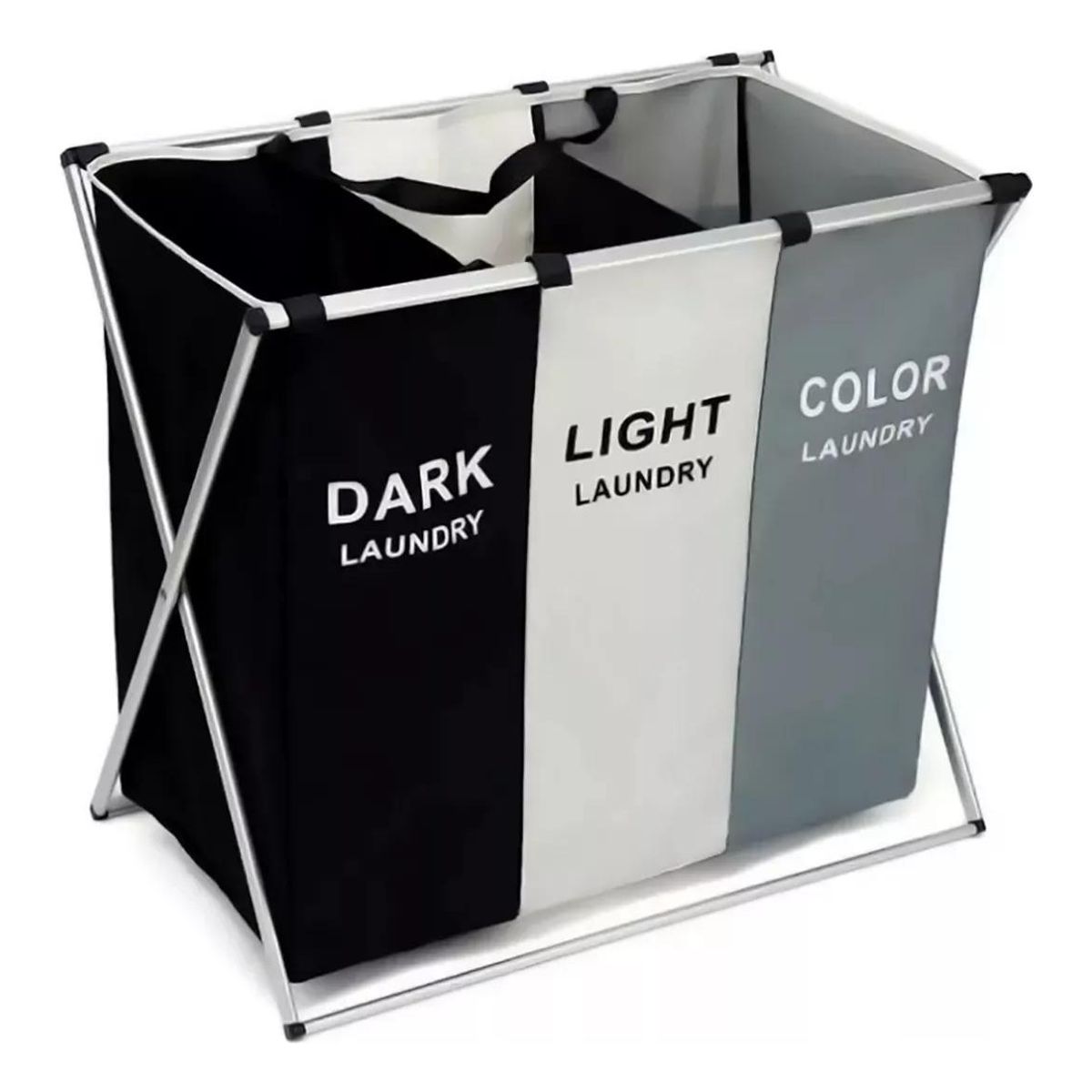 GENERICO - Canasto Plegable para Ropa Sucia con 3 Compartimentos