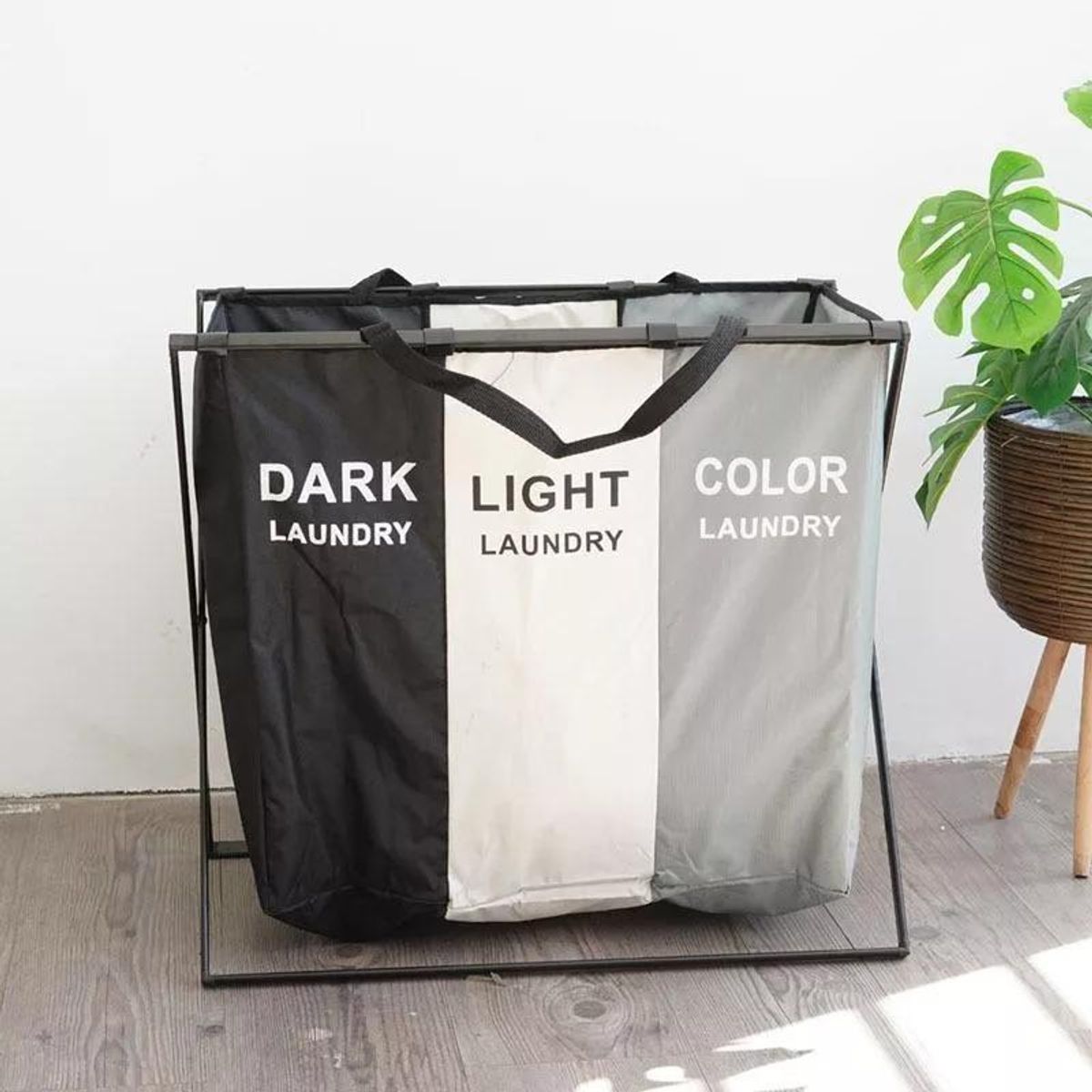 GENERICO - Canasto Plegable para Ropa Sucia con 3 Compartimentos