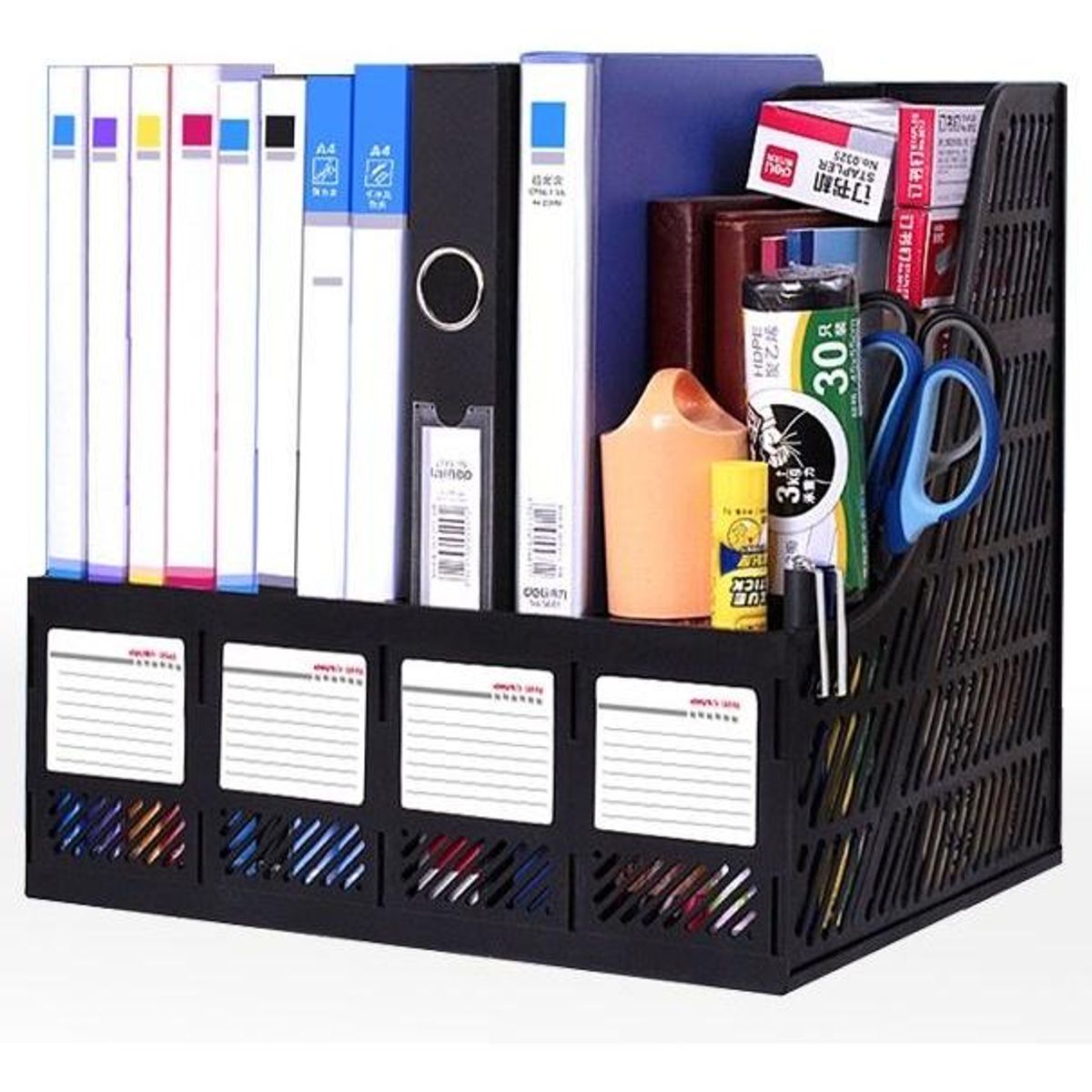 GENERICO - Bandeja Organizador de Documentos en Malla de 4 Niveles