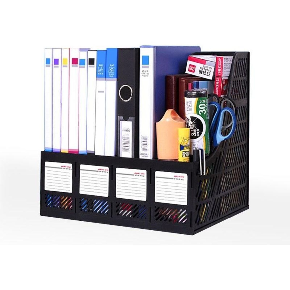 GENERICO - Bandeja Organizador de Documentos en Malla de 4 Niveles