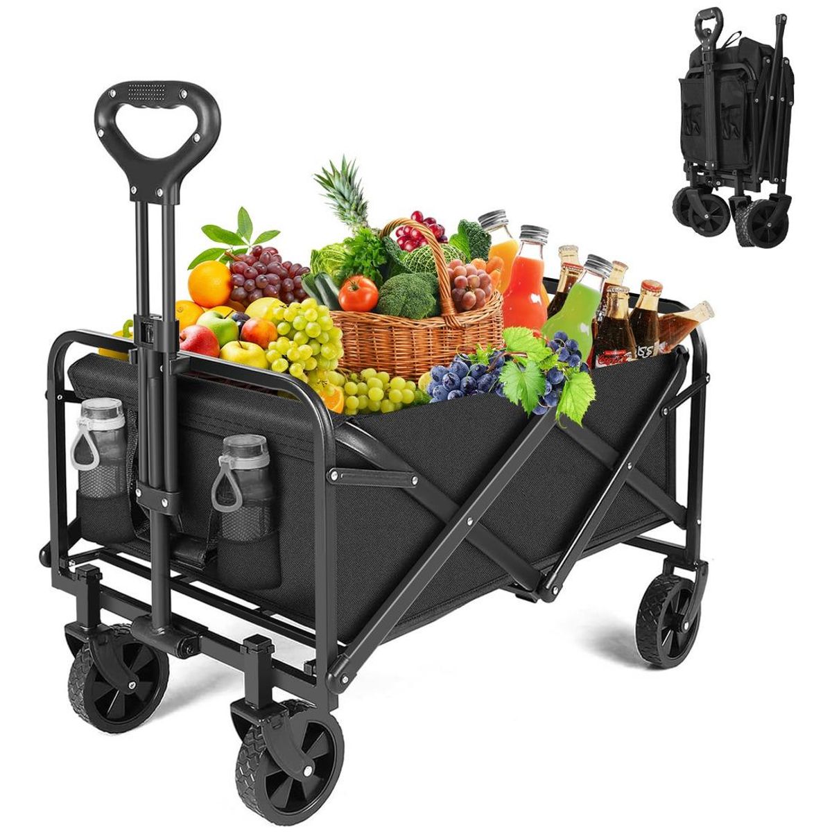 GENERICO - Carro Plegable Portátil XXL para Actividades al Aire Libre