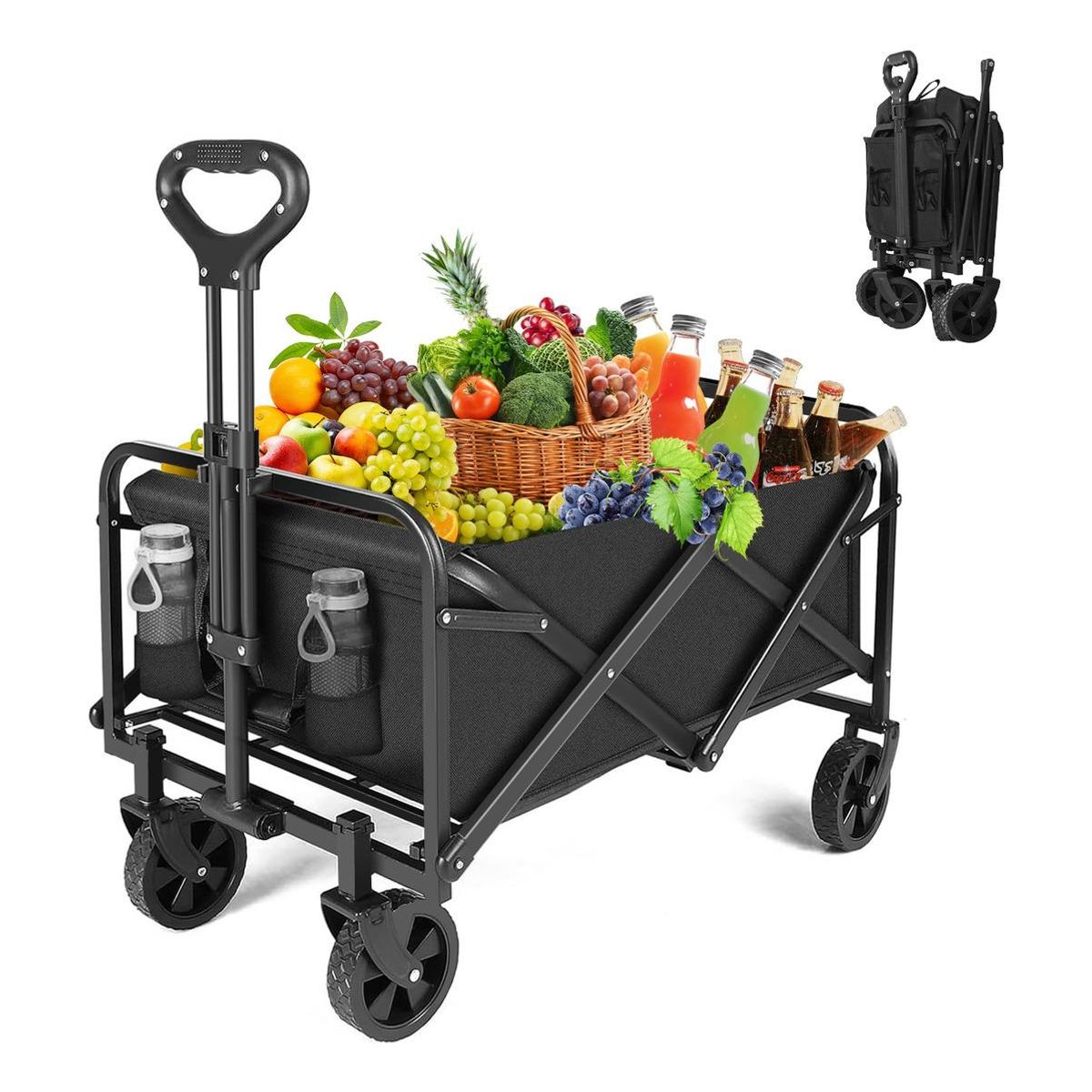 GENERICO - Carro Plegable Portátil XXL para Actividades al Aire Libre