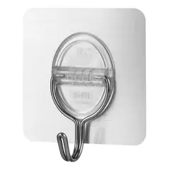 GENERICO - Pack de 2 Ganchos Adhesivos Metálicos para Pared