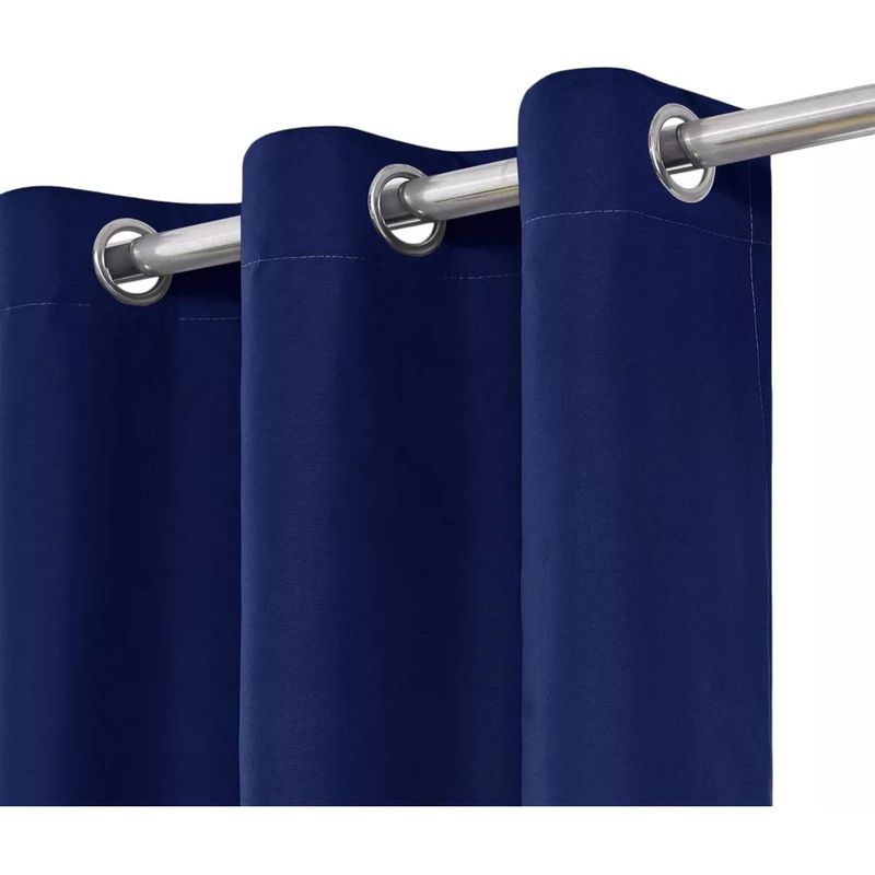 GENERICO - Cortina Blackout Liso 132x220 cm - 2 Paños Aislantes