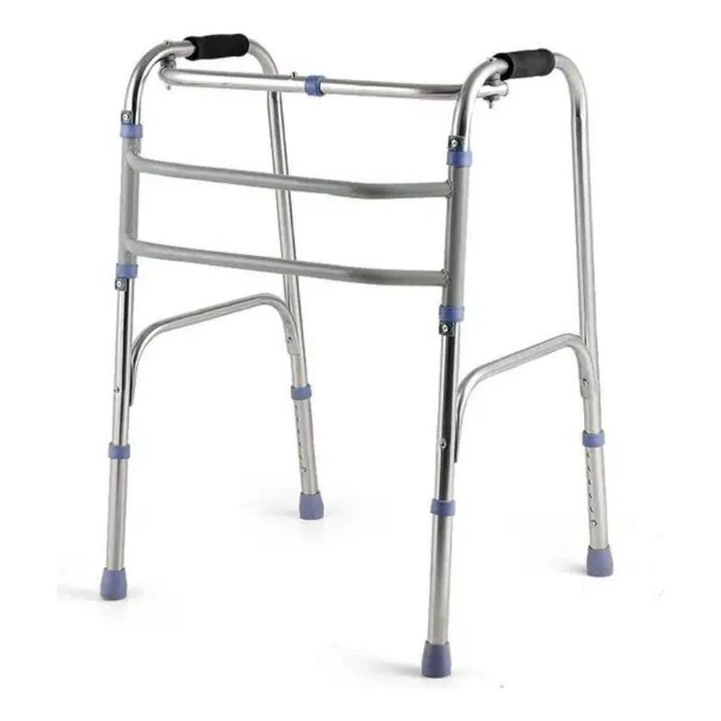 GENERICO - Andador Ortopédico Plegable de Aluminio con Altura Ajustable