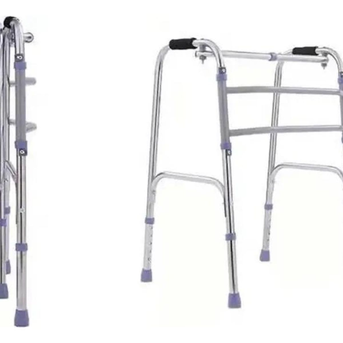 GENERICO - Andador Ortopédico Plegable de Aluminio con Altura Ajustable