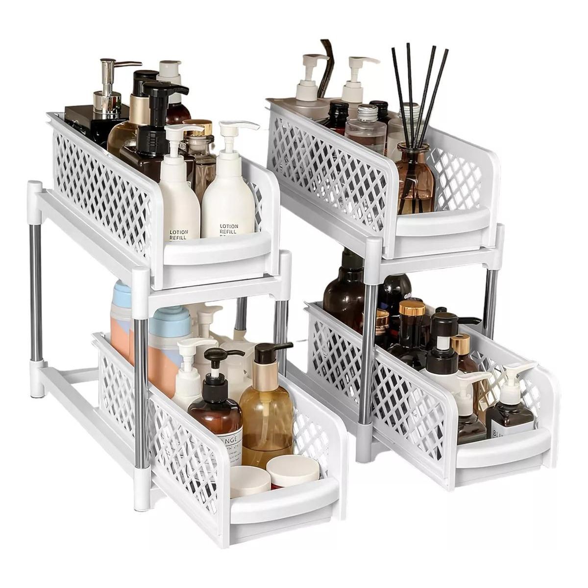 GENERICO - Organizador Deslizante de 2 Niveles para Fregadero