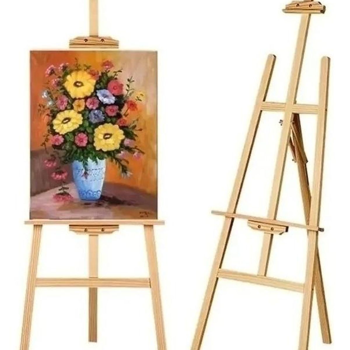 GENERICO - Atril Caballete de Pintura Ajustable de Madera - 120 mts