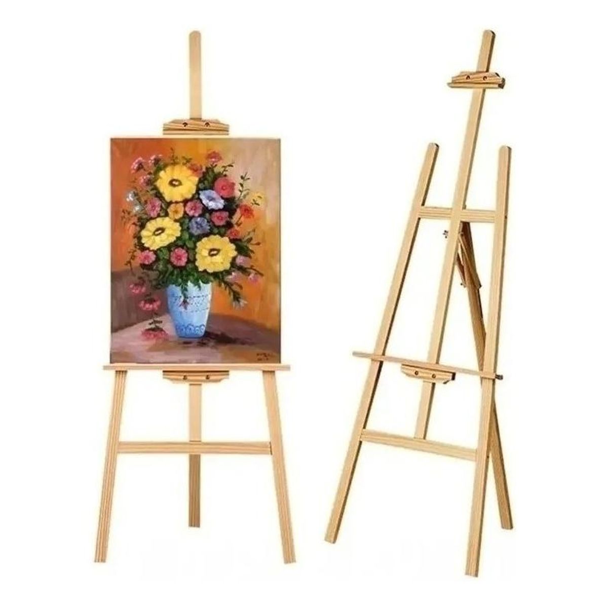 GENERICO - Atril Caballete de Pintura Ajustable de Madera - 120 mts