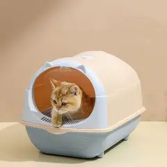 GENERICO - Caja de Arena Cerrada para Gatos con Pala y Filtro