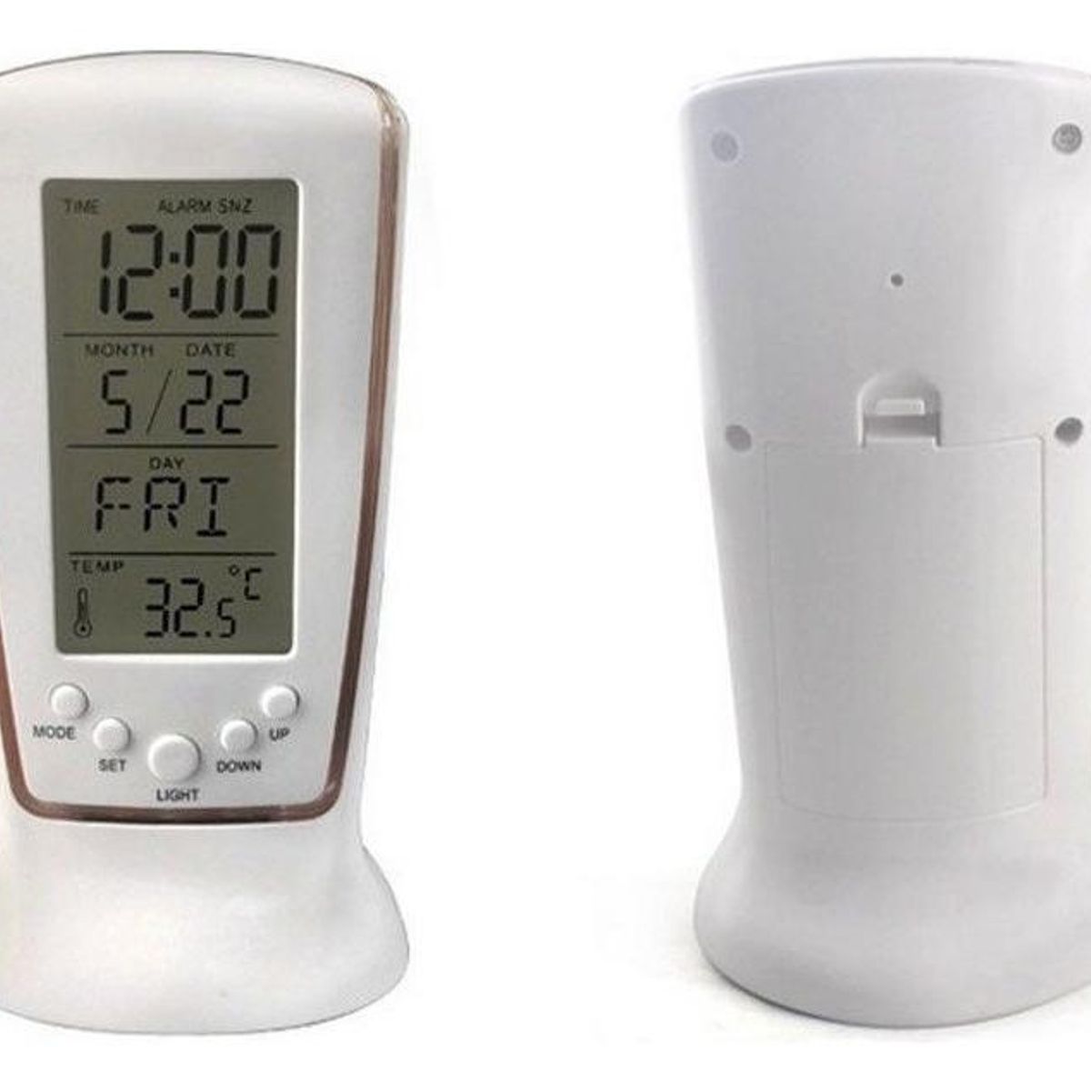 GENERICO - Reloj Despertador Digital Multifunción con Termómetro y Cronómetro
