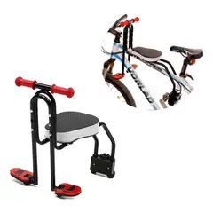 GENERICO - Asiento Delantero para Niños en Bicicleta con Cojín Grueso