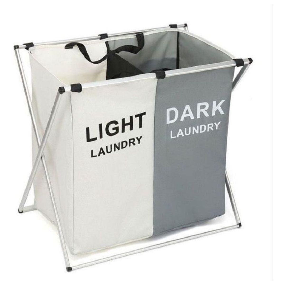 GENERICO - Canasto Plegable para Ropa Sucia con 2 Compartimentos
