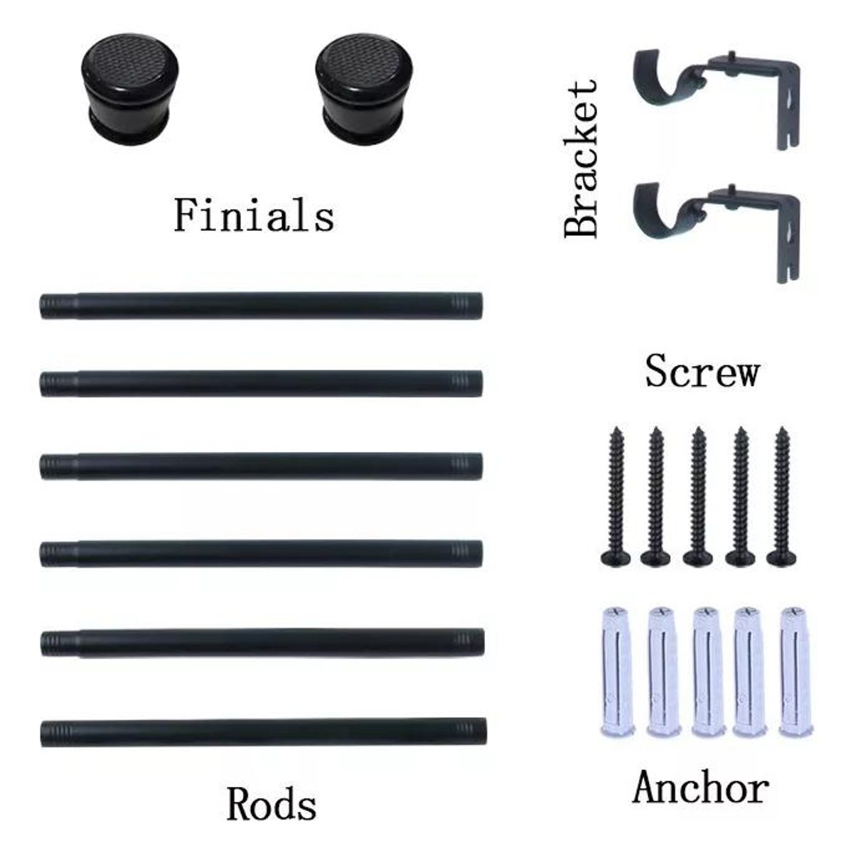 GENERICO - Barra Cortinero Metálica Ajustable 222 cm