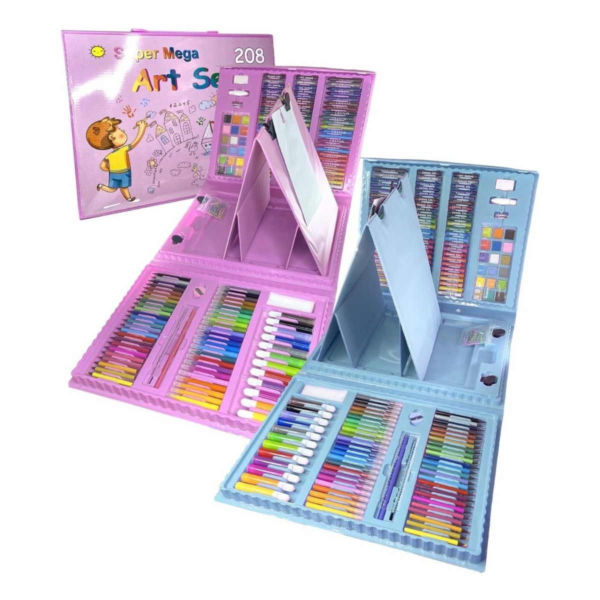 GENERICO - Set Creativo Infantil Portátil de 208 Piezas