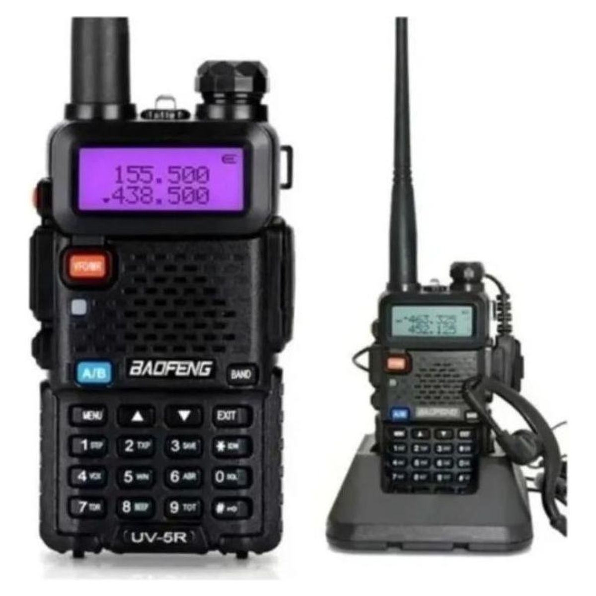 GENERICO - Transceptor Baofeng UV-5R Dual Band Walkie Talkie Portátil