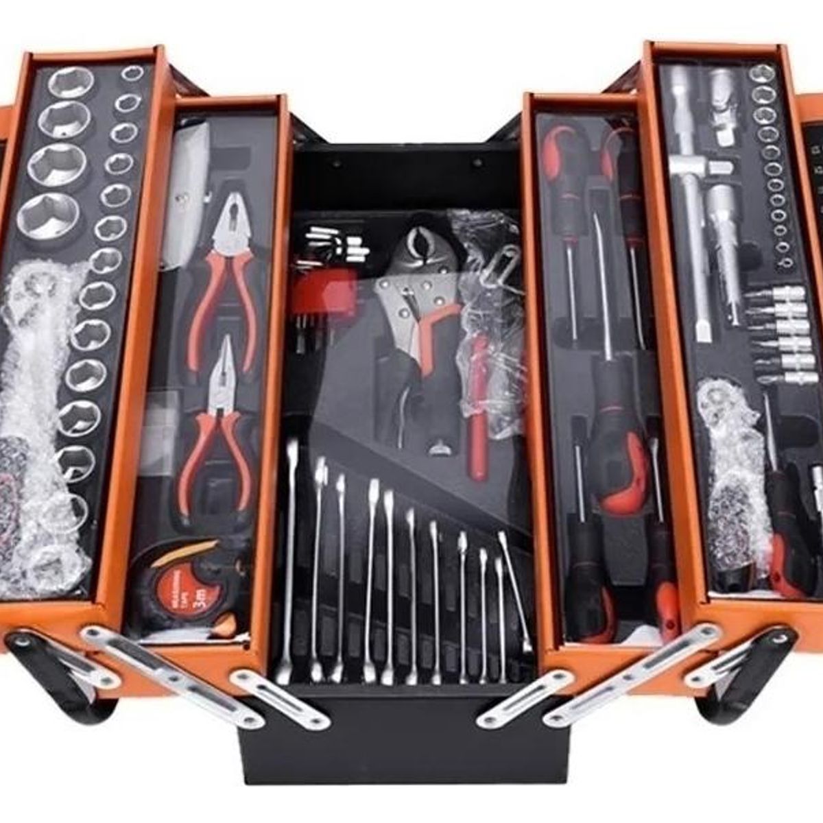 GENERICO - Caja de Herramientas Plegable de 85 Piezas Metal