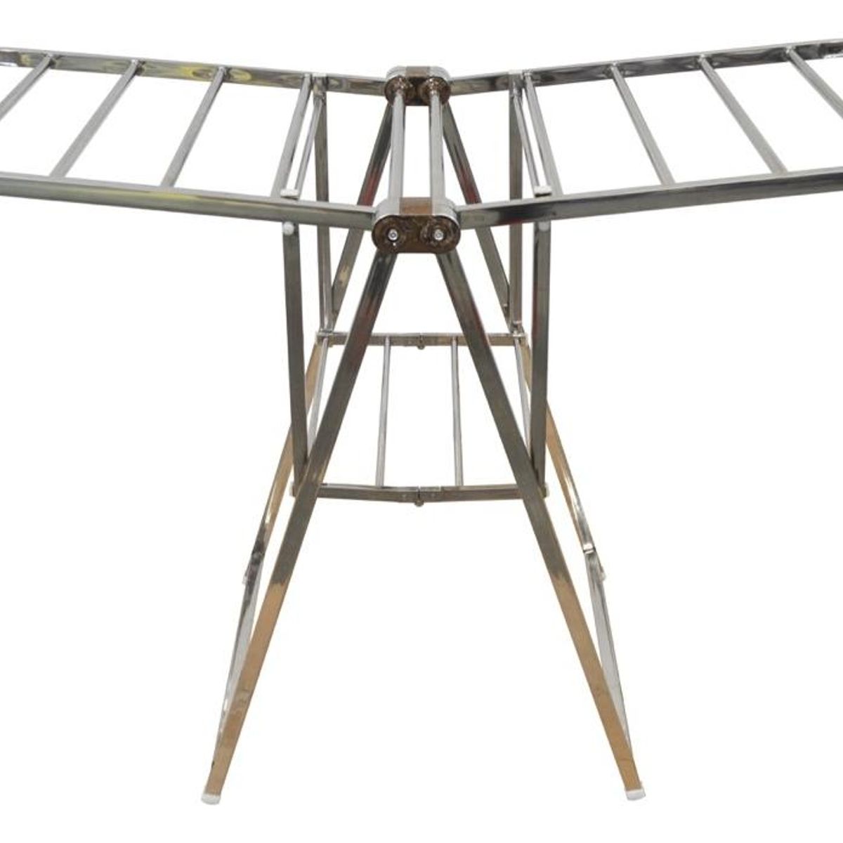 GENERICO - Tendedero Plegable de Acero Inoxidable con 2 Niveles