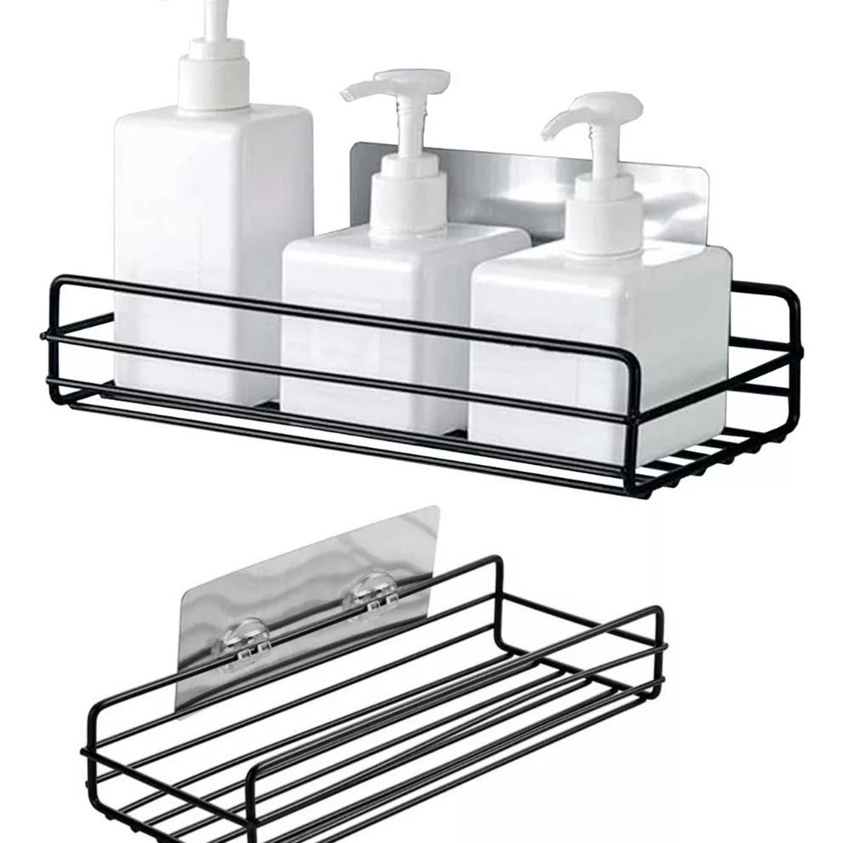 GENERICO - Repisa Adhesiva Inoxidable para Ducha - Organizador de Baño