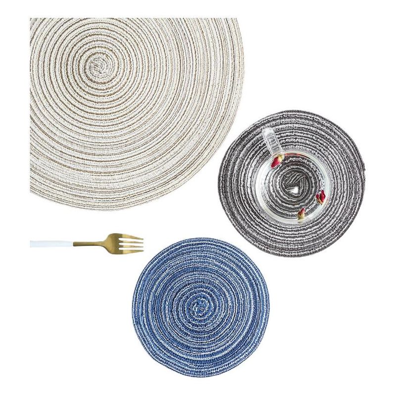GENERICO - Set de 6 Posavasos de Lino Resistente y Elegante