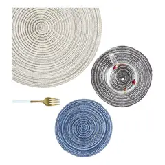 GENERICO - Set de 6 Posavasos de Lino Resistente y Elegante