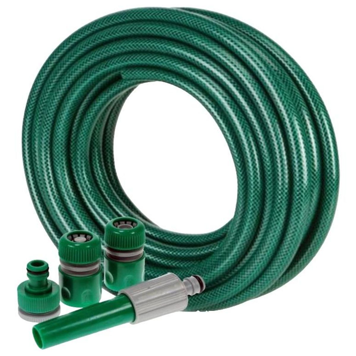 GENERICO - Manguera Reforzada de Jardín 12 Pulgada 20 Metros con Accesorios