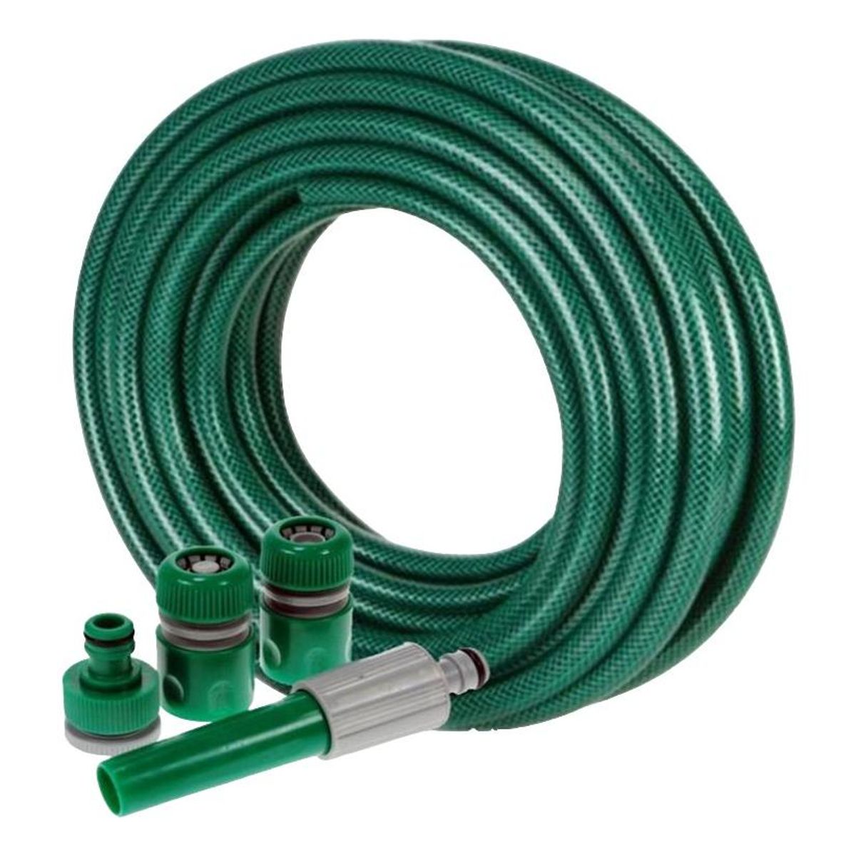 GENERICO - Manguera Reforzada de Jardín 12 Pulgada 20 Metros con Accesorios