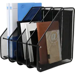 GENERICO - Organizador de Escritorio Vertical Metalico de 4 Niveles