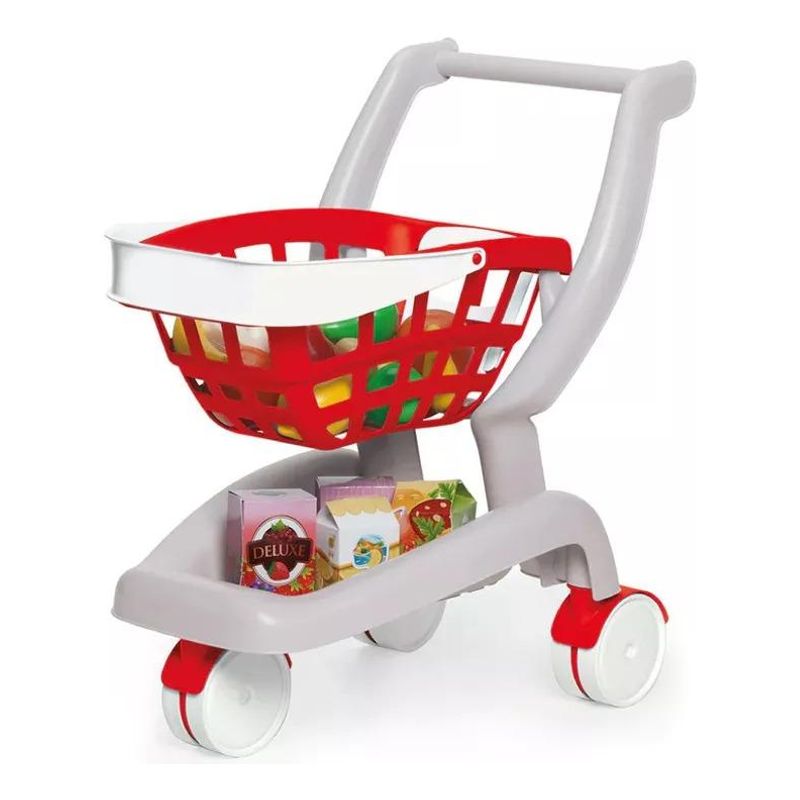 GENERICO - Carrito de Compras para Niños con Frutas y 27 Piezas