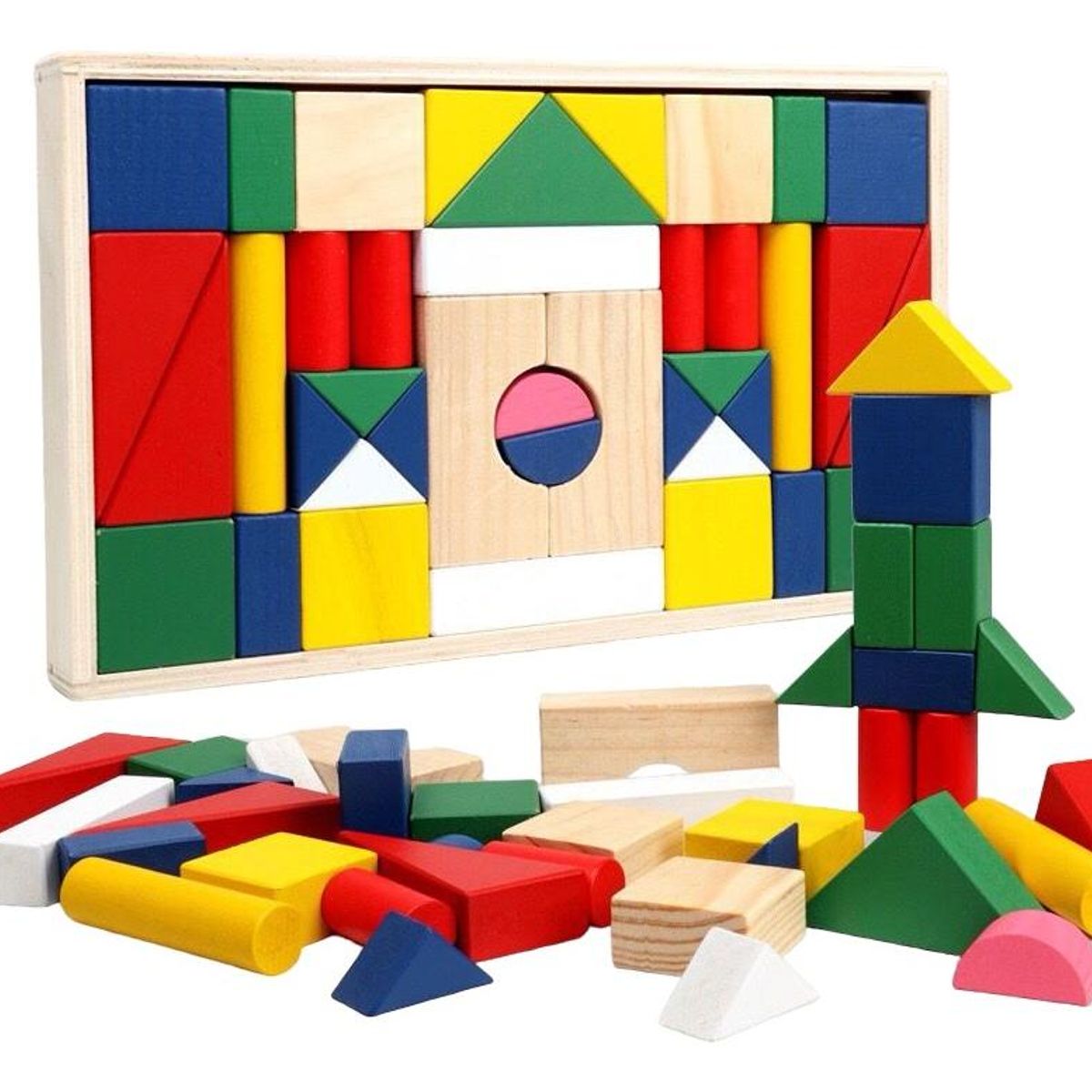 GENERICO - Puzle Didáctico de Madera con 39 Piezas para Niños