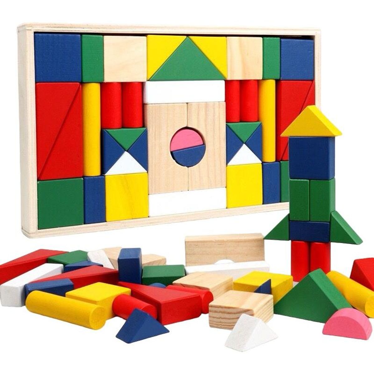 GENERICO - Puzle Didáctico de Madera con 39 Piezas para Niños