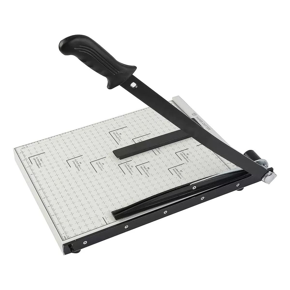 GENERICO - Cortadora de Papel B4 Guillotina con Palanca Blanco