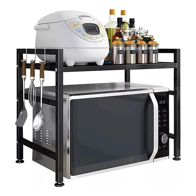 GENERICO - Estante Ajustable de Microondas para Cocina con 2 Niveles