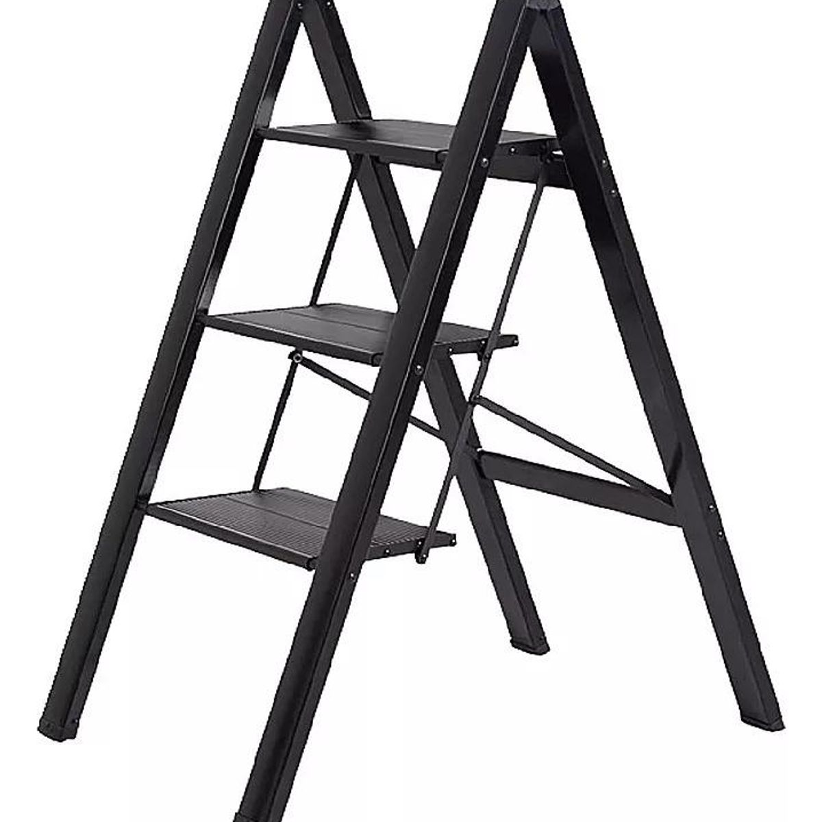 GENERICO - Escalera Plegable de Acero de 3 Escalones 150kg