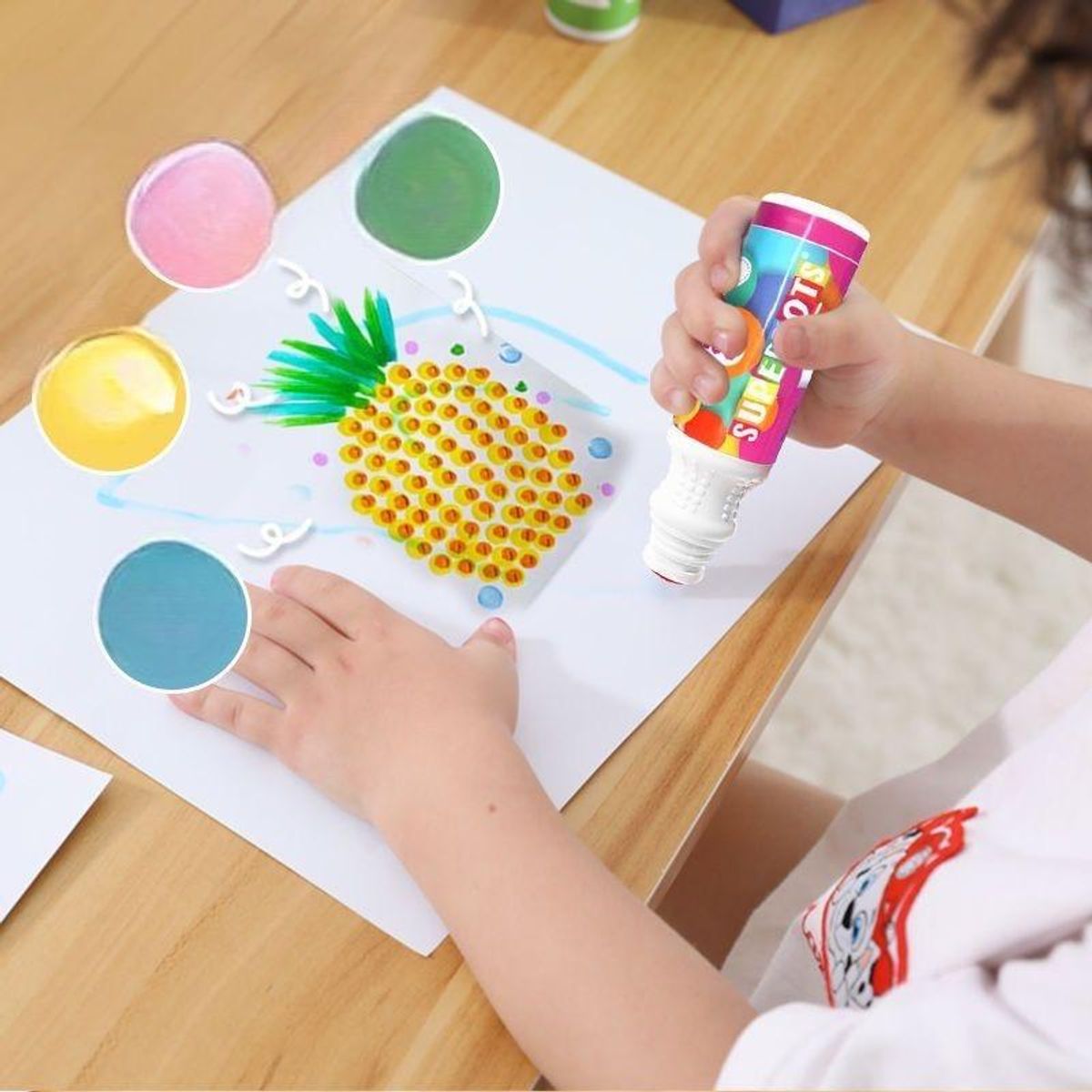 GENERICO - Set de 8 Lápices Marcadores para Pintar No Tóxicos