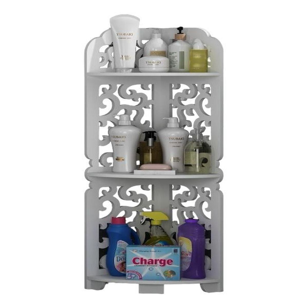 GENERICO - Estante Organizador de Baño con 3 Compartimentos