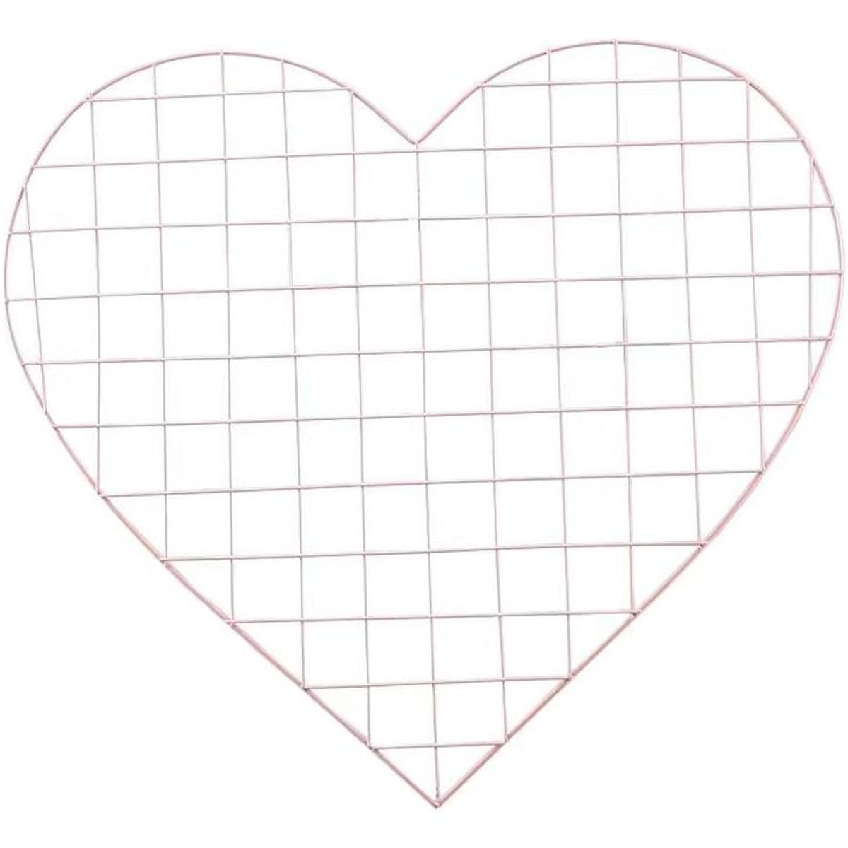 GENERICO - Rejilla Metálica para Fotos en Forma de Corazón