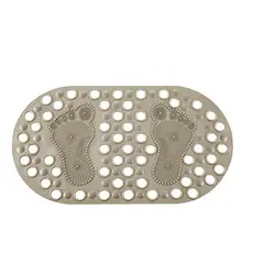 GENERICO - Alfombrilla Antideslizante para Ducha 50x80cm con Ventosas