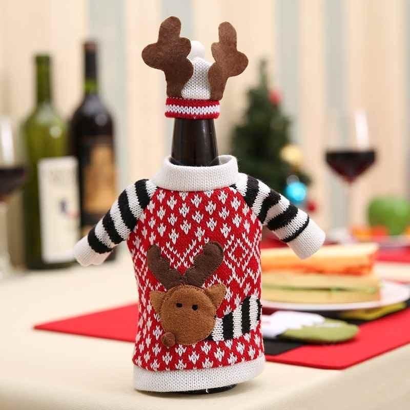 GENERICO - Set de 2 Fundas para Champán Color Vino