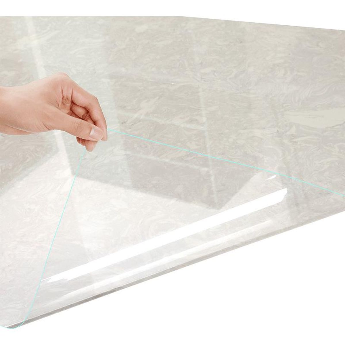 GENERICO - Mantel Transparente Premium Protector PVC 90x183cm