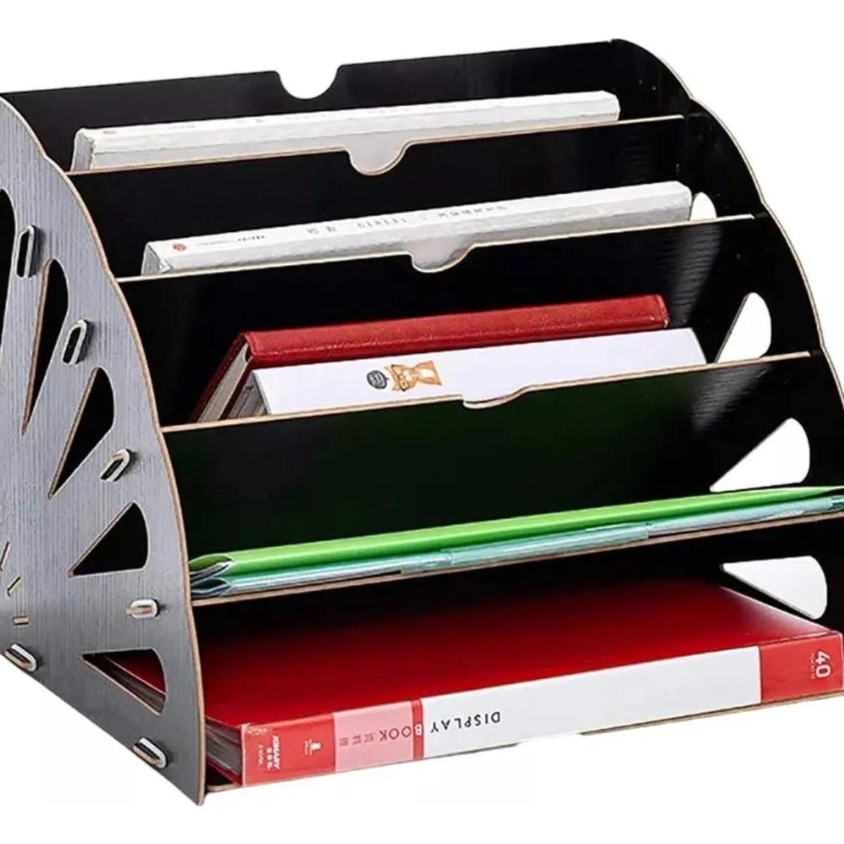 GENERICO - Estante de Madera Organizador para Escritorio y Archivos